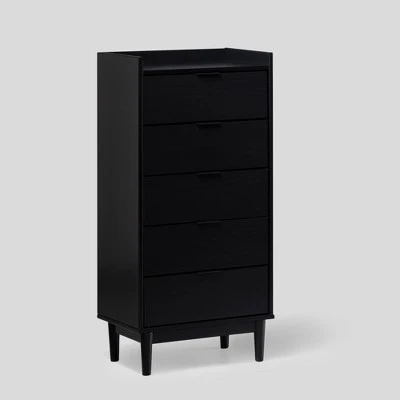 Mid-Century Modern Solid Wood 5 Drawer Chest of Drawers - Saracina Home Mid-Century Modern Solid Wood 5 Drawer Chest Of Drawers - Saracina Home -Saracina Home Shop GUEST acd6239f 12ab 4a61 acdc 65648c6b21b1