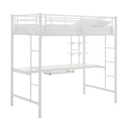 Full Analise Metal Loft Bed With Wood Desk - Saracina Home 5 Full Analise Metal Loft Bed With Wood Desk - Saracina Home -Saracina Home Shop GUEST adeb3083 0c8b 4fbe ad34 362877d786d6