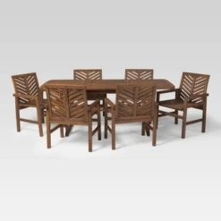 7pc Slatted Extendable Acacia Wood Patio Dining Set - Saracina Home 7 7pc Slatted Extendable Acacia Wood Patio Dining Set - Saracina Home -Saracina Home Shop GUEST af3b4108 df08 45b7 88eb 26f3deef3243