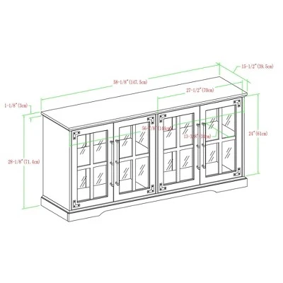 Avalene Modern Farmhouse 4 Door Glass Window Pane TV Stand for TVs up to 65" - Saracina Home Avalene Modern Farmhouse 4 Door Glass Window Pane TV Stand For TVs Up To 65" - Saracina Home -Saracina Home Shop GUEST b3f7df06 e059 4949 a076 ebe86ef2463e