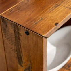 Rustic Modern Solid Wood TV Stand For TVs Up To 50" Amber - Saracina Home -Saracina Home Shop GUEST b5d914fc 0a70 4781 887b 54da4a591e0b