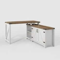 Farmhouse Rustic L Shaped Desk With Storage - Saracina Home -Saracina Home Shop GUEST b641fa45 0ce5 4ec0 adaf 9f93f08a4e31