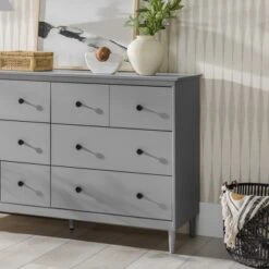 Stiva Classic Mid-Century Modern Horizontal 6 Drawer Dresser - Saracina Home 9 Stiva Classic Mid-Century Modern Horizontal 6 Drawer Dresser - Saracina Home -Saracina Home Shop GUEST b6ac3720 5c6e 4c37 885d dc763e205949