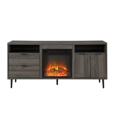 Ronan Modern Storage with Electric Fireplace TV Stand for TVs up to 65" - Saracina Home Ronan Modern Storage With Electric Fireplace TV Stand For TVs Up To 65" - Saracina Home -Saracina Home Shop GUEST b706d540 dab6 4171 93de 408c264fa232