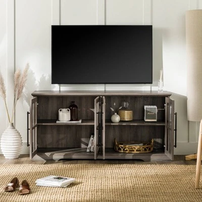 Avalene Modern Farmhouse 4 Door Glass Window Pane TV Stand for TVs up to 65" - Saracina Home Avalene Modern Farmhouse 4 Door Glass Window Pane TV Stand For TVs Up To 65" - Saracina Home -Saracina Home Shop GUEST b77f57f2 2470 40f8 bfe9 8dc0943c5dfc