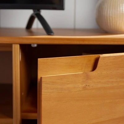 Solid Wood Mid-Century Modern TV Stand for TVs up to 80" - Saracina Home Solid Wood Mid-Century Modern TV Stand For TVs Up To 80" - Saracina Home -Saracina Home Shop GUEST b78e54f7 947a 4b3c 9e8b b3b9f13c7373