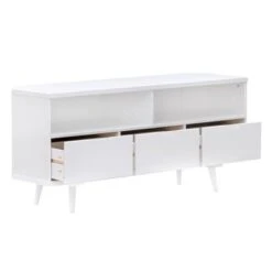 Cara Mid-Century Modern 3 Drawer Corner TV Stand For TVs Up To 58" - Saracina Home -Saracina Home Shop GUEST b7e8b16a c2b0 4205 a4c0 edc7f94f50dd