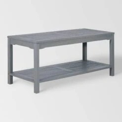 Ravenscroft Modern Boho Acacia Wood Slatted Outdoor Coffee Table With Lower Shelf - Saracina Home 14 Ravenscroft Modern Boho Acacia Wood Slatted Outdoor Coffee Table With Lower Shelf - Saracina Home -Saracina Home Shop GUEST b82362d2 34f0 4dc8 b530 c4b76868ed3f