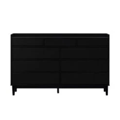 Mid-Century Modern Solid Wood 9 Drawer Horizontal Dresser - Saracina Home -Saracina Home Shop GUEST b8326513 d1f9 4b66 aa98 cbcef4c3e0c3