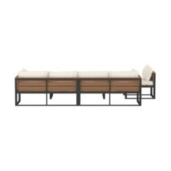 4pc Metal & Wood All Weather Patio Sectional Set - Natural - Saracina Home 5 4pc Metal & Wood All Weather Patio Sectional Set - Natural - Saracina Home -Saracina Home Shop GUEST b94104d7 4632 4941 9fa9 03916e0b92c6