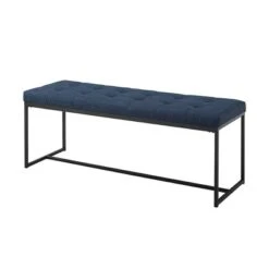 48" Upholstered Bench With Metal Base - Saracina Home -Saracina Home Shop GUEST b97efecc 90d6 4eaa bdcb c8f1eccca470
