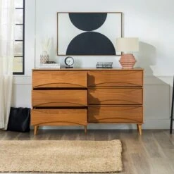 Mid-Century Modern Contoured 6 Drawer Dresser - Saracina Home 8 Mid-Century Modern Contoured 6 Drawer Dresser - Saracina Home -Saracina Home Shop GUEST ba7b3ae6 3452 443a 9d57 85e8321e0910