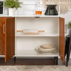 Angelo Modern Bookmatch 4 Door Sideboard - Saracina Home -Saracina Home Shop GUEST ba89d678 8dd9 46a1 8251 7f415b864885