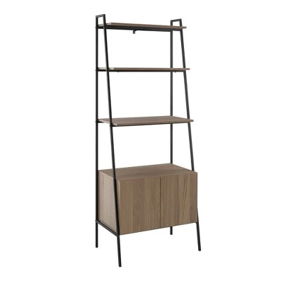 72" Open Shelf and Closed Storage Cabinet Ladder Bookcase - Saracina Home 72" Open Shelf And Closed Storage Cabinet Ladder Bookcase - Saracina Home -Saracina Home Shop GUEST bb53bc77 9ac3 477a ab20 0e515d00902d