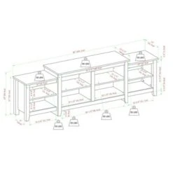 Leveled Classic Tiered Top TV Stand For TVs Up To 50" - Saracina Home 6 Leveled Classic Tiered Top TV Stand For TVs Up To 50" - Saracina Home -Saracina Home Shop GUEST bbf40424 a6f5 4ffe a112 9c0d62c6ecf7