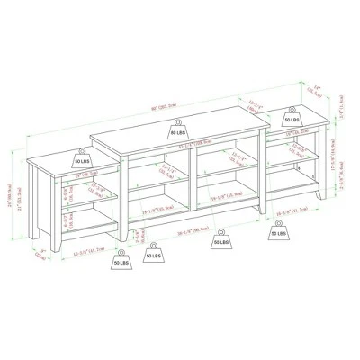 Leveled Classic Tiered Top TV Stand for TVs up to 50" - Saracina Home Leveled Classic Tiered Top TV Stand For TVs Up To 50" - Saracina Home -Saracina Home Shop GUEST bbf40424 a6f5 4ffe a112 9c0d62c6ecf7