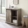 Tertia Industrial Accent Cabinet With Sliding X Barn Door - Saracina Home -Saracina Home Shop GUEST bdc63fa3 a5bb 4031 bc50 6784feed732e