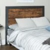 Queen Urban Industrial Wood And Metal Panel Headboard Brown - Saracina Home -Saracina Home Shop GUEST bf1abf25 a389 4302 9359 7005255e30f6