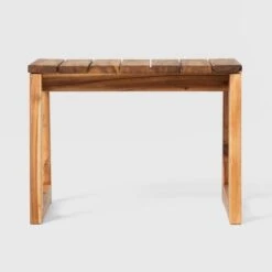 Saracina Home Modern Slatted Rectangle Outdoor Acacia Accent Table -Saracina Home Shop GUEST bf72bab5 006f 4c8b af44 7b2d028c4a03