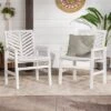 2pk Slatted Chevron Acacia Wood Patio Chairs - Saracina Home -Saracina Home Shop GUEST c235fd1a 314d 4556 8821 cdf73a3423ab