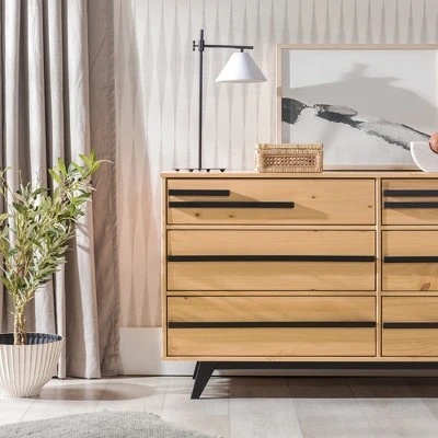 Modern 6 Drawer Double Dresser with Long Handles - Saracina Home Modern 6 Drawer Double Dresser With Long Handles - Saracina Home -Saracina Home Shop GUEST c279e89d b229 43e8 ad31 a6553ffcc546