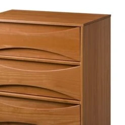 Mid-Century Modern Contoured 5 Drawer Chest Of Drawers - Saracina Home -Saracina Home Shop GUEST c27c7fcf f0c0 42b6 8b83 888be9d75160