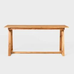 Saracina Home 66" Modern Slatted Rectangle Outdoor Dining Table With Trapezoid Legs 7 Saracina Home 66" Modern Slatted Rectangle Outdoor Dining Table With Trapezoid Legs -Saracina Home Shop GUEST c35fd695 0b5d 4738 9224 23dafac97cf4