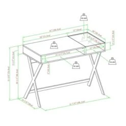Modern Mixed Material Open Storage Computer Desk - Saracina Home 6 Modern Mixed Material Open Storage Computer Desk - Saracina Home -Saracina Home Shop GUEST c3d8ed95 ff96 4e65 9af9 0c9c2c1c22e3