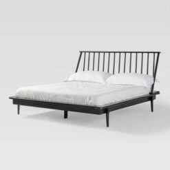 Boho Solid Wood Spindle Platform Bed - Saracina Home -Saracina Home Shop GUEST c5d323a8 8164 4401 a7cd 52309bceefac