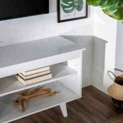 Modern Contemporary Simple Wood Storage Console TV Stand For TVs Up To 65" - Saracina Home -Saracina Home Shop GUEST c663dfb3 86ca 406d 926a ed8aba1c5411