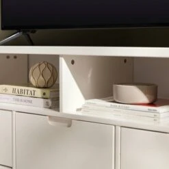 Cara Mid-Century Modern 3 Drawer Corner TV Stand For TVs Up To 58" - Saracina Home -Saracina Home Shop GUEST c84185b3 2218 44f2 8f9f 46919812d8aa