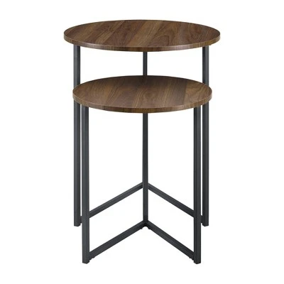 2pc Glam V Leg Nesting Side Tables - Saracina Home 2pc Glam V Leg Nesting Side Tables - Saracina Home -Saracina Home Shop GUEST c8a2f659 2e49 478d 90b2 7652efc40418
