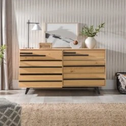 Modern 6 Drawer Double Dresser With Long Handles - Saracina Home 7 Modern 6 Drawer Double Dresser With Long Handles - Saracina Home -Saracina Home Shop GUEST c8aba4a4 1ca8 4c94 baf3 2404a0c20fb2