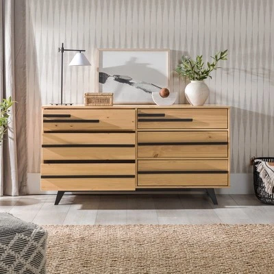 Modern 6 Drawer Double Dresser with Long Handles - Saracina Home Modern 6 Drawer Double Dresser With Long Handles - Saracina Home -Saracina Home Shop GUEST c8aba4a4 1ca8 4c94 baf3 2404a0c20fb2