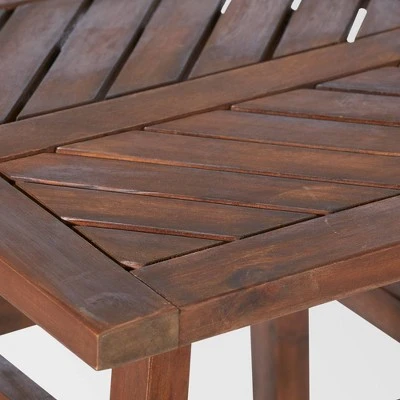 3pc Slatted Chevron Acacia Wood Patio Chat Set - Saracina Home 3pc Slatted Chevron Acacia Wood Patio Chat Set - Saracina Home -Saracina Home Shop GUEST ca96cc6e 0b6c 4089 85d3 0d3be751f766