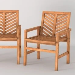 2pk Slatted Chevron Acacia Wood Patio Chairs - Saracina Home 15 2pk Slatted Chevron Acacia Wood Patio Chairs - Saracina Home -Saracina Home Shop GUEST ca9c3fbc 1512 40f2 add5 06b7a05bd59e