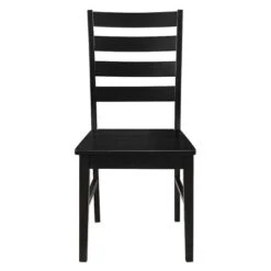 Set Of 2 Wood Ladder Back Dining Chair Black - Saracina Home -Saracina Home Shop GUEST caea8ff6 ea37 4153 b6ba f2356f4178a9