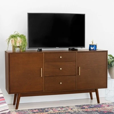 Mid-Century Modern Wood Console TV Stand for TVs up to 65" - Saracina Home Mid-Century Modern Wood Console TV Stand For TVs Up To 65" - Saracina Home -Saracina Home Shop GUEST cb85f3af 3c20 42f9 8a52 5c742cd3a8be