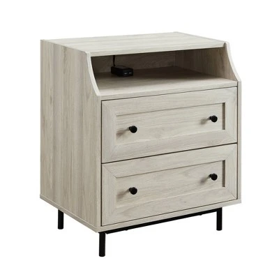 Transitional 2 Drawer Nightstand with USB Port - Saracina Home Transitional 2 Drawer Nightstand With USB Port - Saracina Home -Saracina Home Shop GUEST ccbb44cd cada 444d a089 6973de15b22b