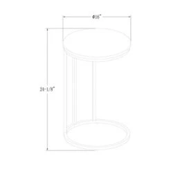 24" Modern Glam Round C Table Faux White Marble/Gold - Saracina Home 5 24" Modern Glam Round C Table Faux White Marble/Gold - Saracina Home -Saracina Home Shop GUEST cd9c2a2e f5ac 47ff b510 437aa7f790be