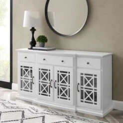 Selma Transitional 3 Tiered Ornate Fretwork Door Sideboard - Saracina Home -Saracina Home Shop GUEST cdf6c707 00c3 48fa a445 4ef1444609de