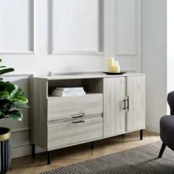 56" 2 Door Contemporary Sideboard - Saracina Home 6 56" 2 Door Contemporary Sideboard - Saracina Home -Saracina Home Shop GUEST cee6f9ef 3ed0 415f 9c1a 1c94171803ea