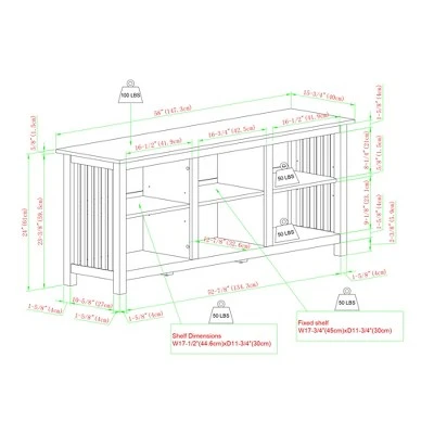 Mission Slatted Media Console TV Stand for TVs up to 65" - Saracina Home Mission Slatted Media Console TV Stand For TVs Up To 65" - Saracina Home -Saracina Home Shop GUEST cfce8033 d871 4044 87b2 bee67da384ee