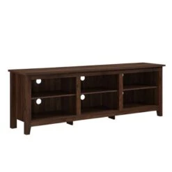 Transitional 6 Cubby Wood Open Storage Wood TV Stand For TVs Up To 80"- Saracina Home -Saracina Home Shop GUEST d09d53fd 86be 4590 8f8d 330fc60b11ce