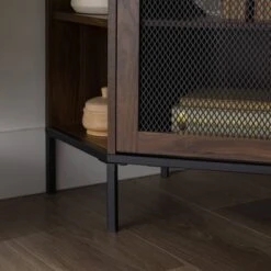 Corner TV Stand For TVs Up To 55" With Metal Mesh Doors - Saracina Home 11 Corner TV Stand For TVs Up To 55" With Metal Mesh Doors - Saracina Home -Saracina Home Shop GUEST d146f13e 2246 470e ad99 b83d0c69a362