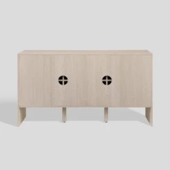 Modern Staggered Vertical Accent 3 Door Sideboard - Saracina Home -Saracina Home Shop GUEST d155b864 442c 48b8 a49f 4abbde8f94db