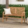 Slatted Chevron Acacia Wood Patio Loveseat – Saracina Home -Saracina Home Shop GUEST d191a47e fd48 483e 8062 5f7d7c651384
