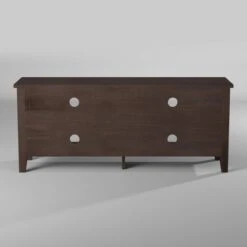 Transitional 4 Cubby Wood Open Storage TV Stand For TVs Up To 65"- Saracina Home -Saracina Home Shop GUEST d19d33bf 7971 4a2c 9f62 7f842ee0c099