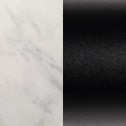 Modern Minimalist Intersecting Tripod Leg Side Table Black/Faux White Marble - Saracina Home -Saracina Home Shop GUEST d20712c6 9a16 47cf aa03 af0e25177a9a