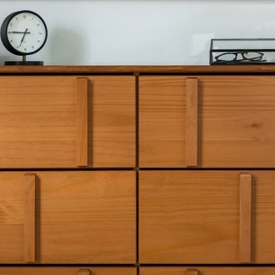 Modern Vertical Accent Solid Wood 6 Drawer Double Dresser - Saracina Home Modern Vertical Accent Solid Wood 6 Drawer Double Dresser - Saracina Home -Saracina Home Shop GUEST d269526e 49c3 4238 a724 62b0006a4bd0